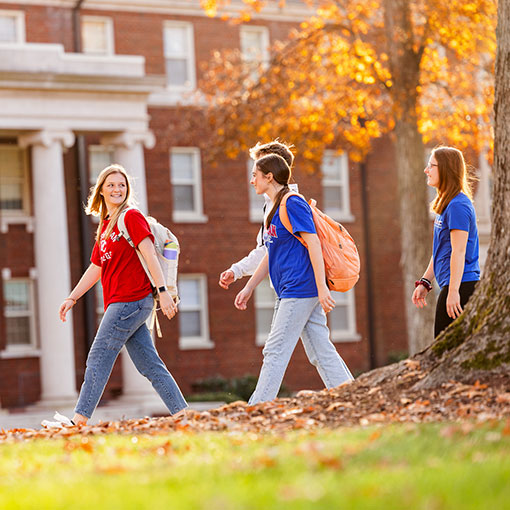 Students walking on campus. Links to Gifts of Life Insurance Students walking on campus. Links to Gifts of Life Insurance